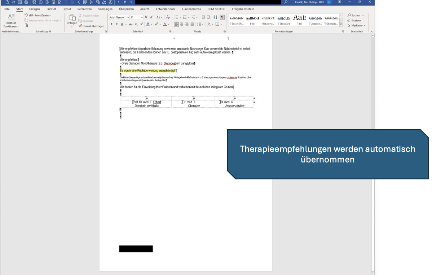 Endometriose: OP Untersuchungsmaske 7
